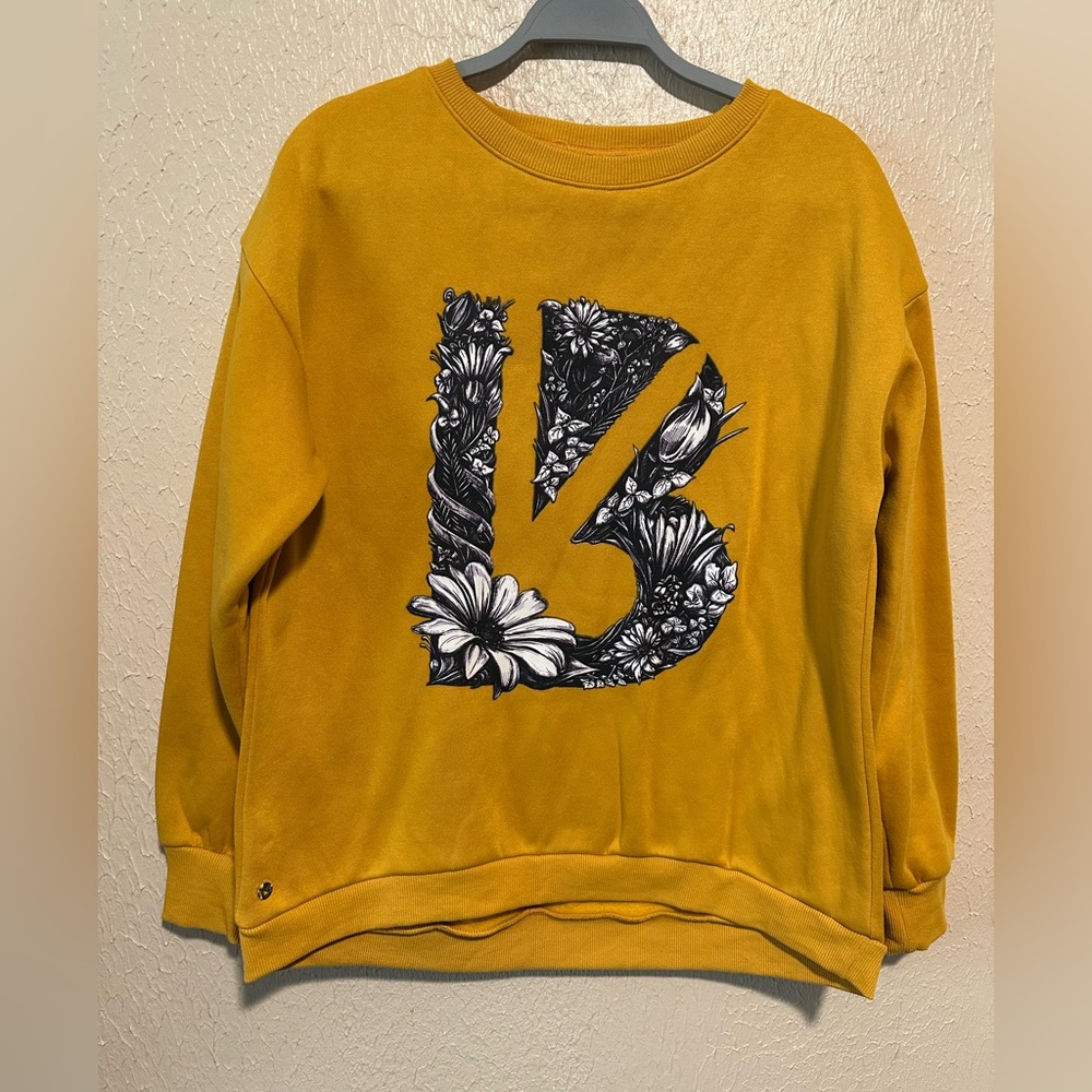 Buff Bunny Crew Next Sweatshirt Floral Graphic‎ Print Size Medium